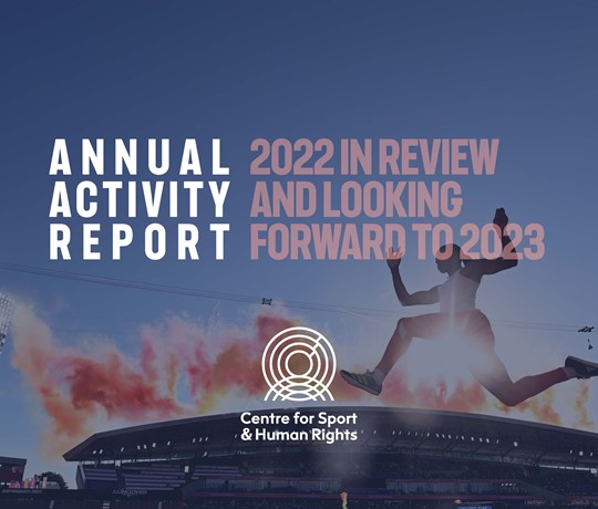 Couverture du rapport d'activité 2022
