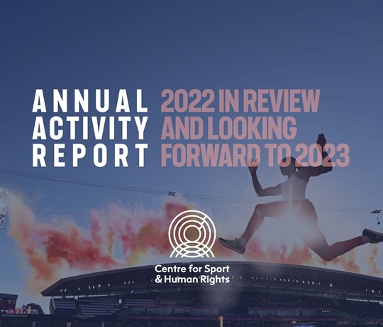 Portada del informe de actividad de 2022